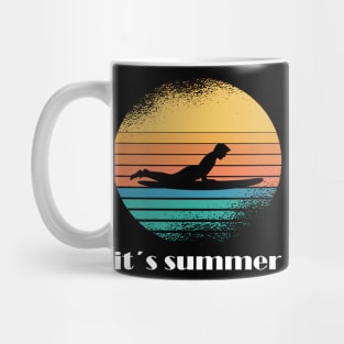 Surfing girl is the best windsurfing Mug